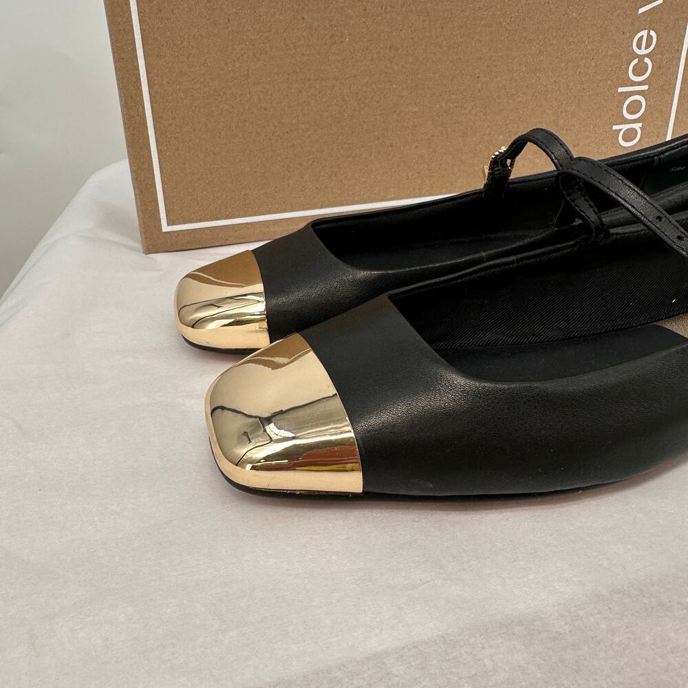 DOLCE VITA NWT Reye Toe Cap in Black Leather // 8 - Picture 5 of 14